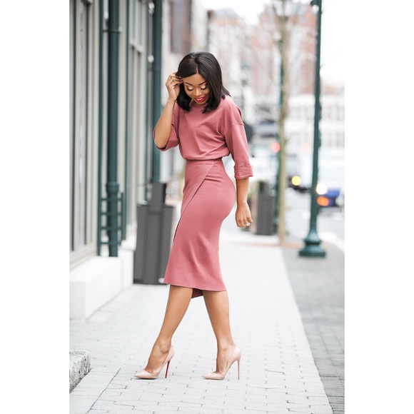 NY&C x Gabrielle Union Knit Pencil Skirt - Size Small - Picture 5 of 14